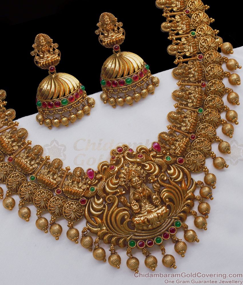 Temple hot sale set jhumka